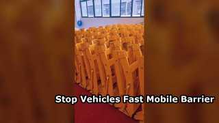 移動式車両用バリアの工場生産プロセスのビデオ